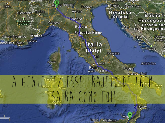 Cruzar a Itália de Norte a Sul de trem é assim…